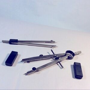 2 Two lot Staedtler Mars Precision Compass Made in Germany Drafting w packaging